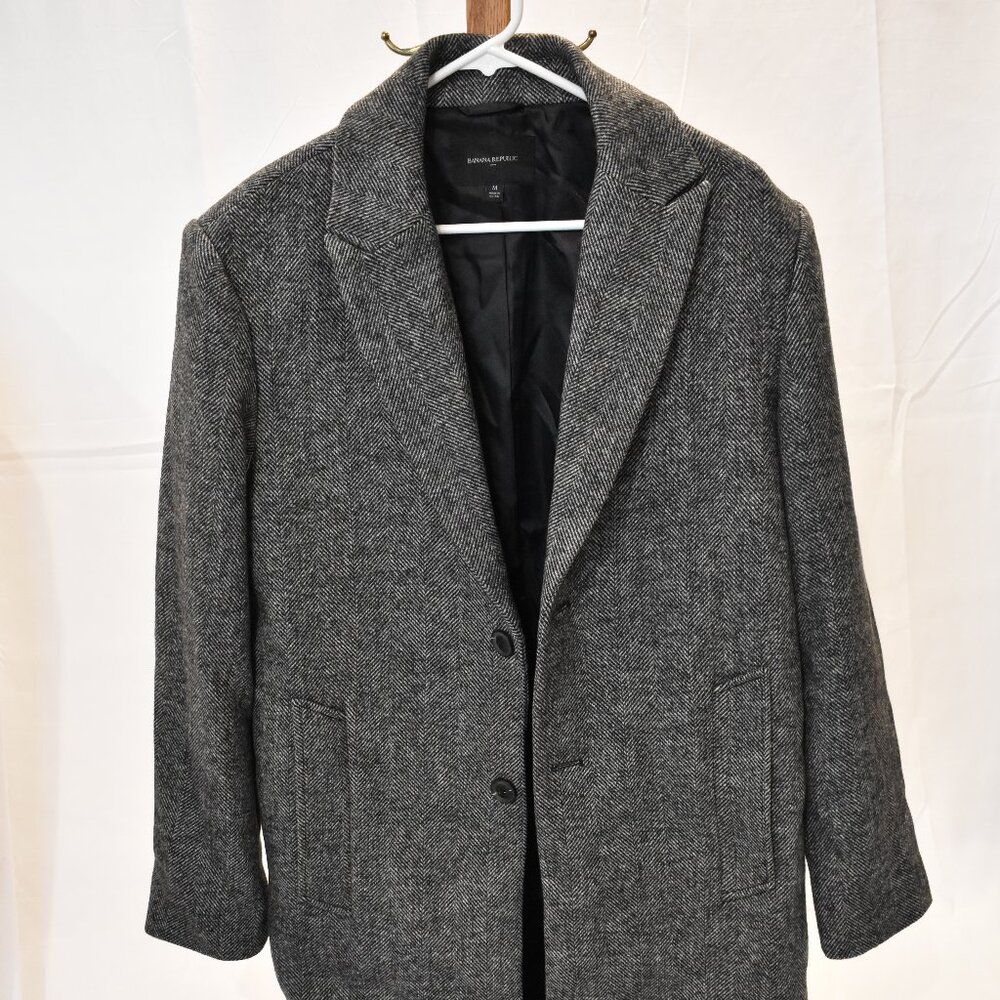 Men's Top Coat - Banana Republic - Medium - Gray